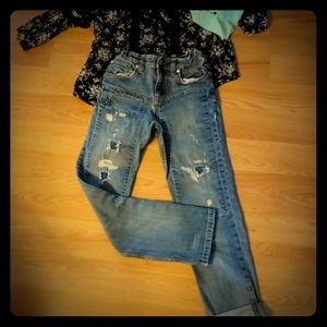 Cat & Jack distressed boyfriend jeans